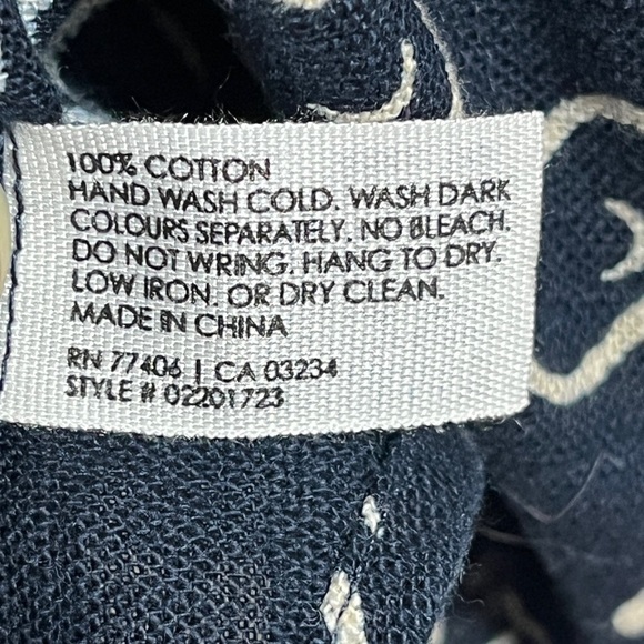 Club Monaco Navy Bird Print Slim Fit Shirt Size S - Picture 3 of 9